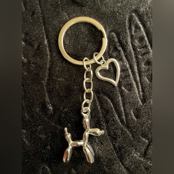 BALLOON DOG | Dainty Silver Bag Charm | Keychain (Brand New) ✨ - Picture 7 of 9